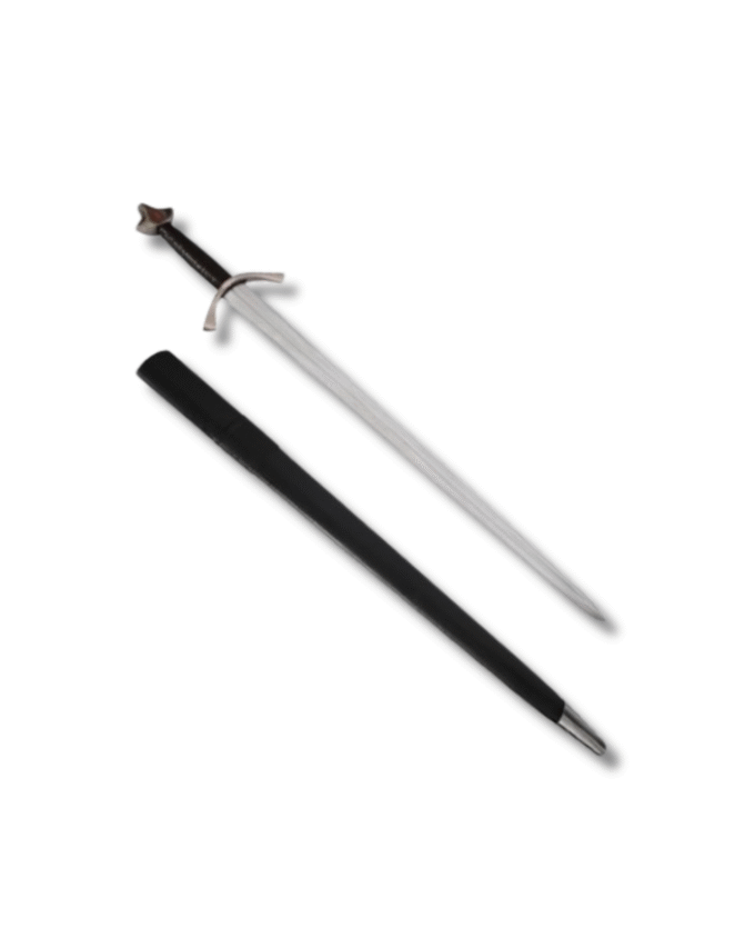 Medieval Battle Combat Sword With Scabbard