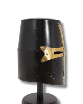 BRASS CRUSADER GREAT HELMET – BLACK