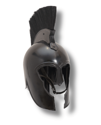 TROJAN CORINTHIAN HELMET – STRIKING BLACK FINISH