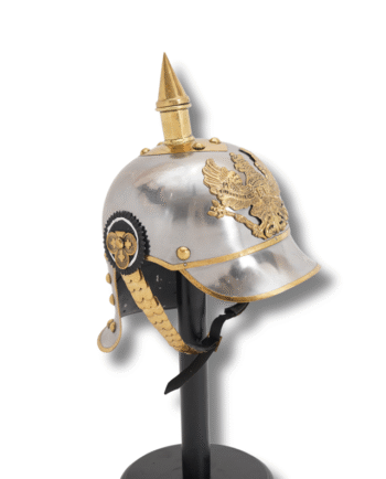 GERMAN PICKELHAUBE HELMET – HAND-POLISHED FINISH