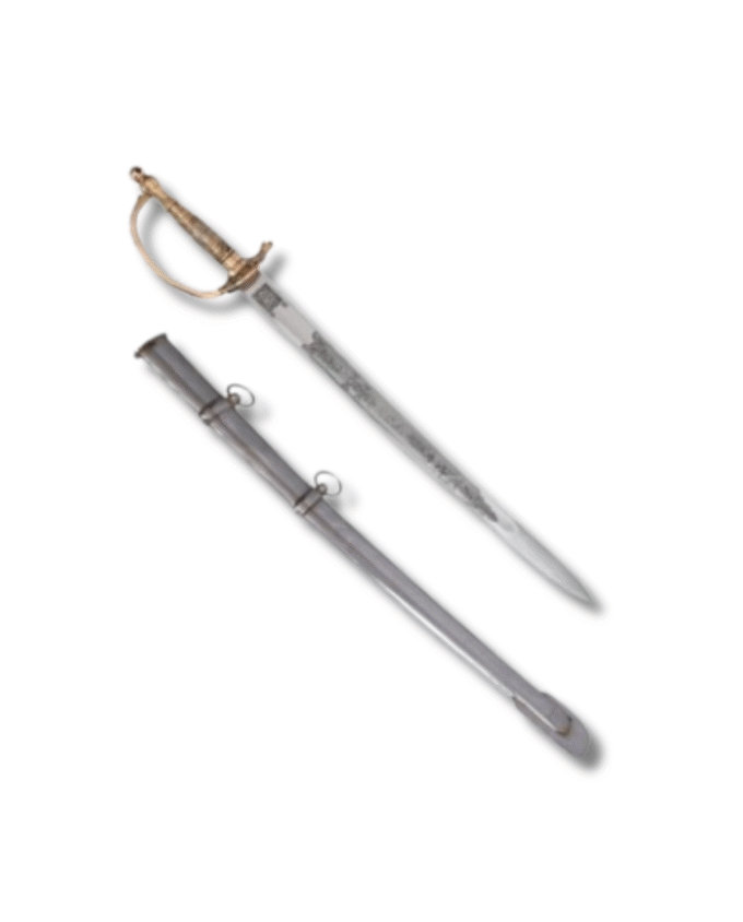 CSA/NCO Small Sword – 22" Civil War-Era Replica with Metal Scabbard