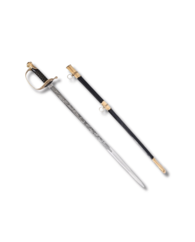 Fayetteville Armory Sword – 39" Civil War-Era Replica with Black Metal Scabbard
