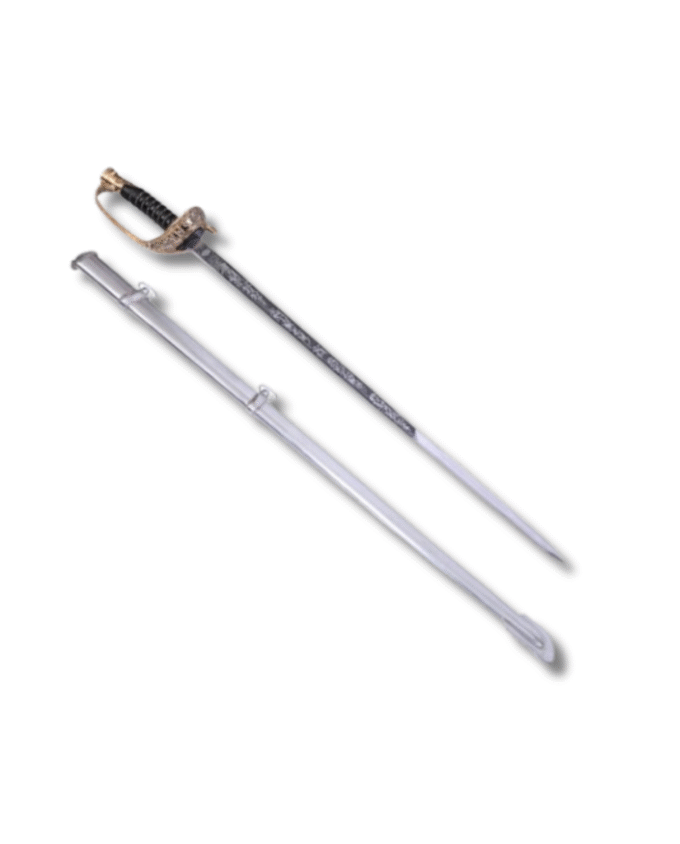 Staff Officer’s Sword – Civil War-Era Replica with Metal Scabbard- 39"