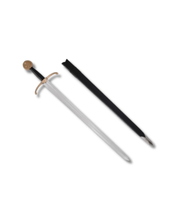 Medieval Archer Sword with Bent Cross Brass Guard