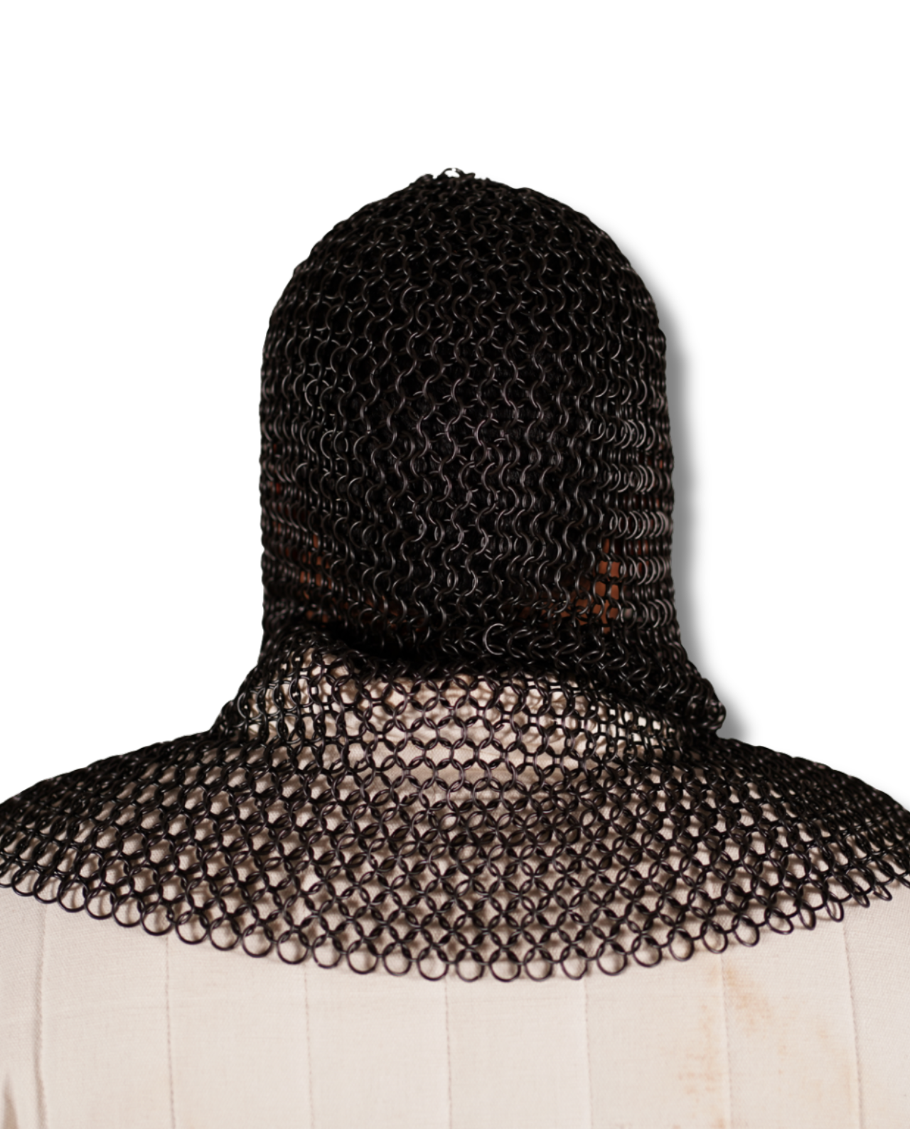 Chainmail Coif Black 9mm Mild Steel