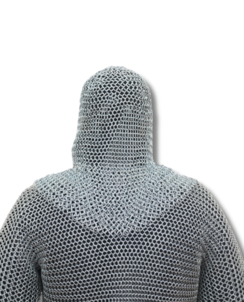 Chainmail with coif mild steel , 16 Gauge