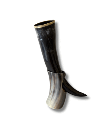 Viking Drinking Horn – Natural Ox Horn Tankard